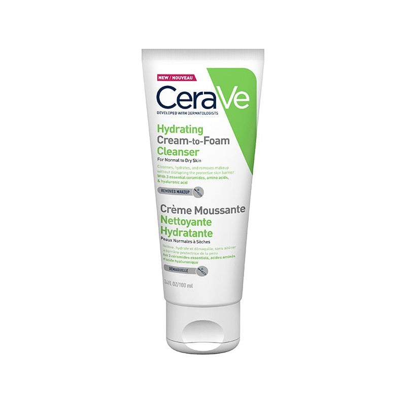 CeraVe Hydrating Cream-to-Foam Cleanser - Deriak