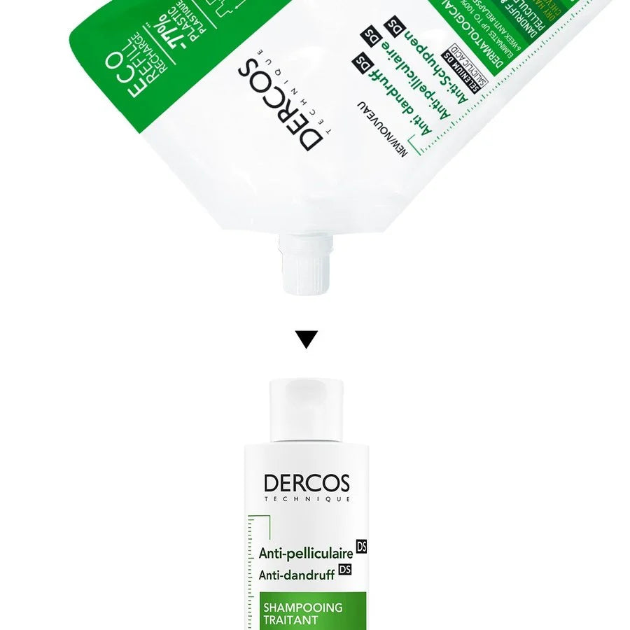 VICHY DERCOS Shampooing Éco-recharge Anti-pelliculaire DS - Cheveux secs